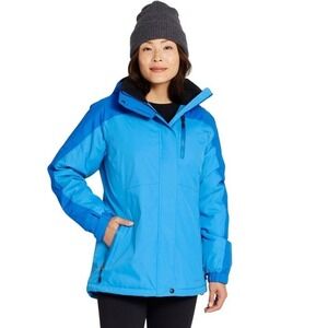 L.L. Bean Rugged Ridge Parka Blue Jay/Crisp Lapis‎ Size Large Waterproof Ski EUC